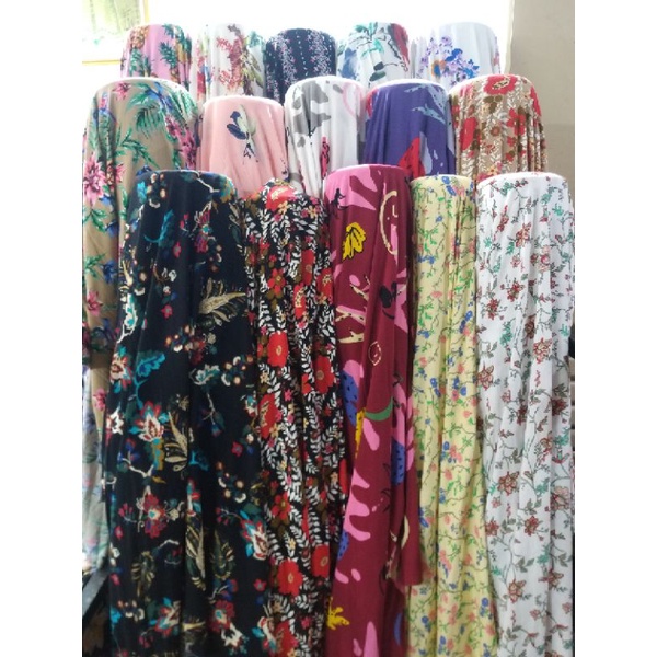 Kain rayon motif/rayon garment import