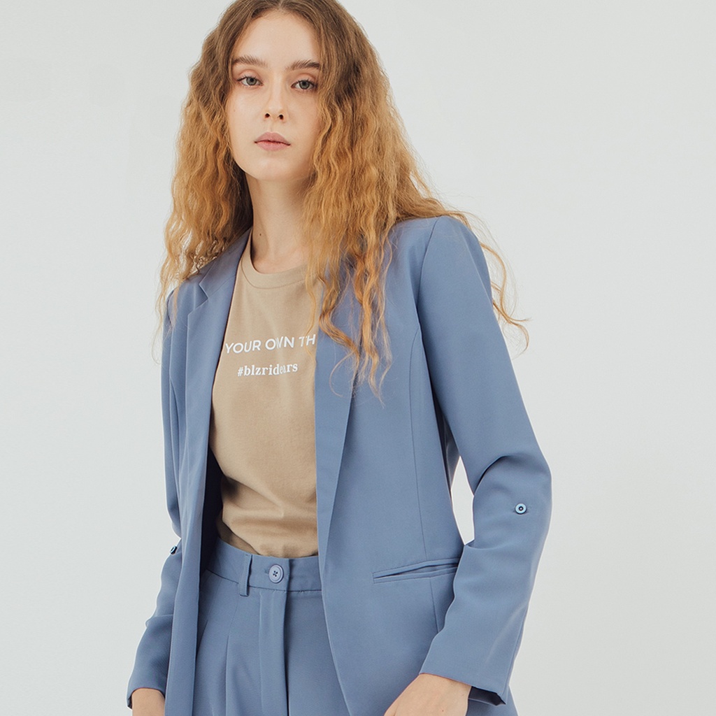 BLZR.ID BLAZER WANITA ELEVATED VIE BLUE