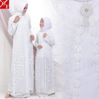 Terjamin SALE AGNES Baju Gamis Wanita Brukat Gamis Putih Terjamin SALE AGNES Baju Gamis Wanita Brukat Gamis Putih