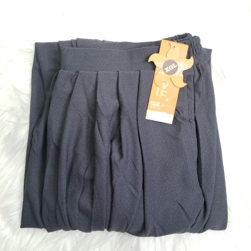 KULOT POLOS PREMIUM MODEL JATUH LURUS JUMBO  ALLSIZE MUAT S M L Xl  XXL-Dark grey