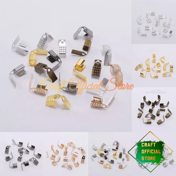 [ 50pcs ] Penjepit Tali Penjepit Bulu Bahan Craft &amp; DIY