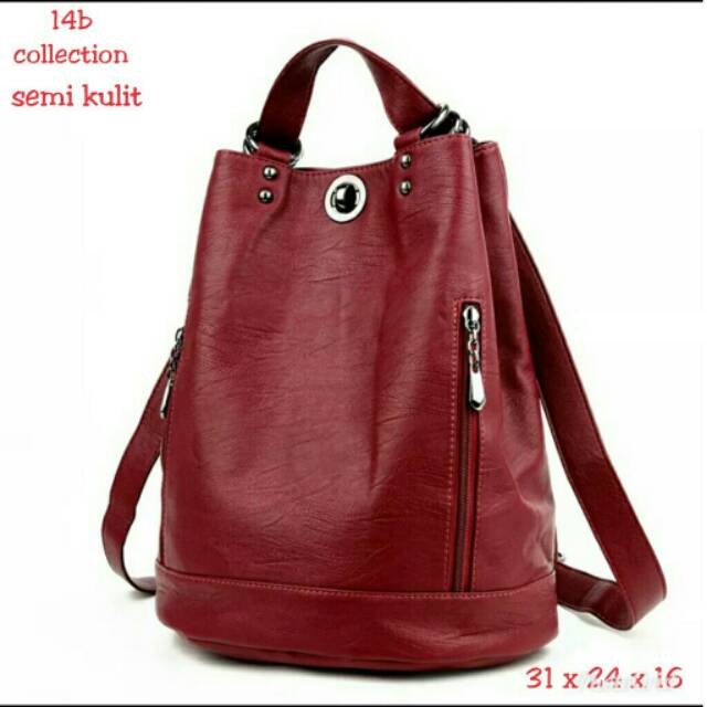 Backpack kunstud tas ransel wanita mewah harga murah