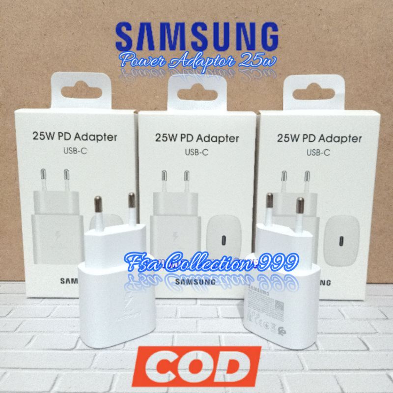 Adaptor Kepala Charger Casan SMG Galaxy A33 A53 A73 5G 25W Original USB C TO C Super Fast Charging by samsng