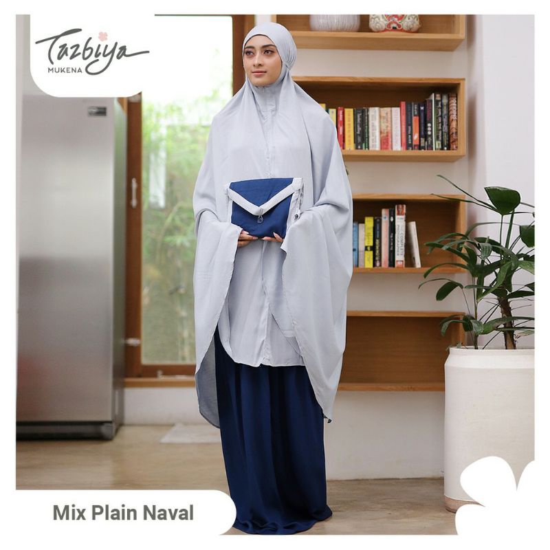 MUKENA TAZBIYA 2IN1 MIX PLAIN NAFAL ALLSIZE