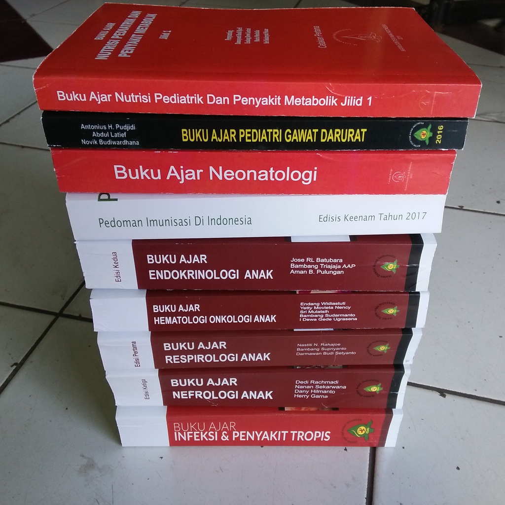 BEBAS PILIH BUKU IDAI BUKU AJAR NUTRISI PEDIATRIK DAN PENYAKIT METABOLIK - NEONATOLOGI ANAK - PEDOMAN IMUNISASI DI INDONESIA - NEFROLOGI ANAK - BUKU AJAR INFEKSI DAN PENYAKT TROPIS, PENDIDIKAN BIMBINGAN ANAK BERKEBUTUHAN KHUSUS, KARDIOLOGI ANAK [ORIGINAL]