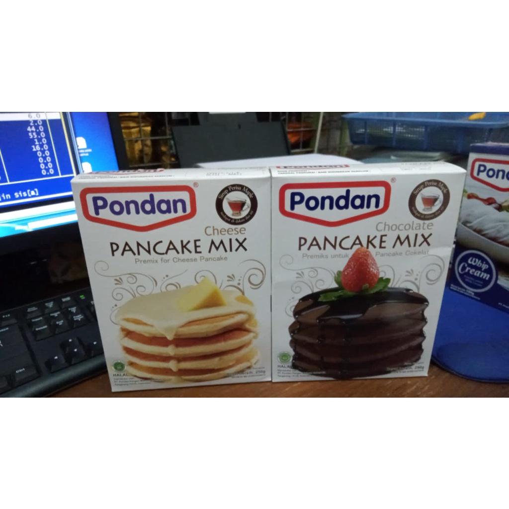 

Pondan Pancake Mix Cheese / Chocolate 250gr