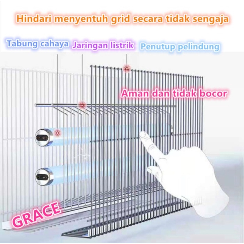 Barangunik2021-4 WATT Insect Killer Perangkap Nyamuk Lalat Lampu UV/Lampu Nyamuk/Perangkap Nyamuk