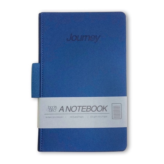 

Gramedia Banjarmasin - Notebook Books&Bind Nb Metallic Hc W/ Penloop A5-Slim Blue