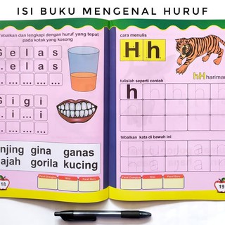  UKURAN  BESAR  A4 BUKU PAUD BELAJAR MENGENAL ANGKA DAN 