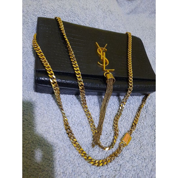 TAS SAINT LAURENT CROCO PRELOVED