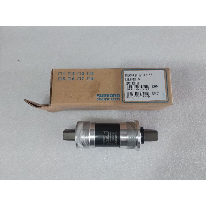 BB Sepeda Shimano UN300 BB Kotak Bearing UK 117.5  MM