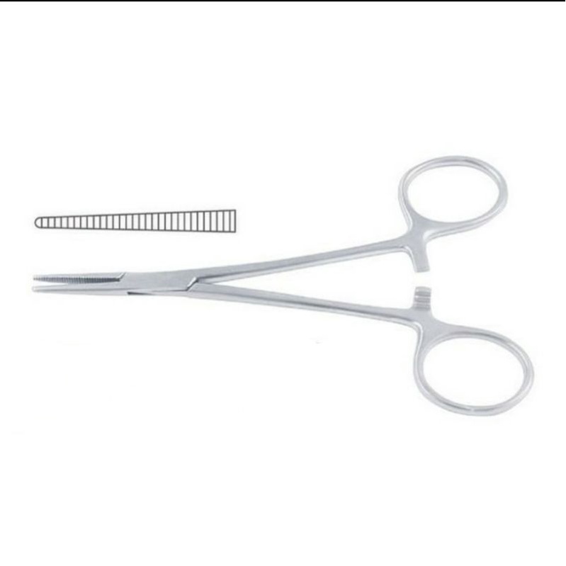 Halstead Mosquito Forcep Straight 12.5 cm Klem Mosquito Lurus Klem Arteri