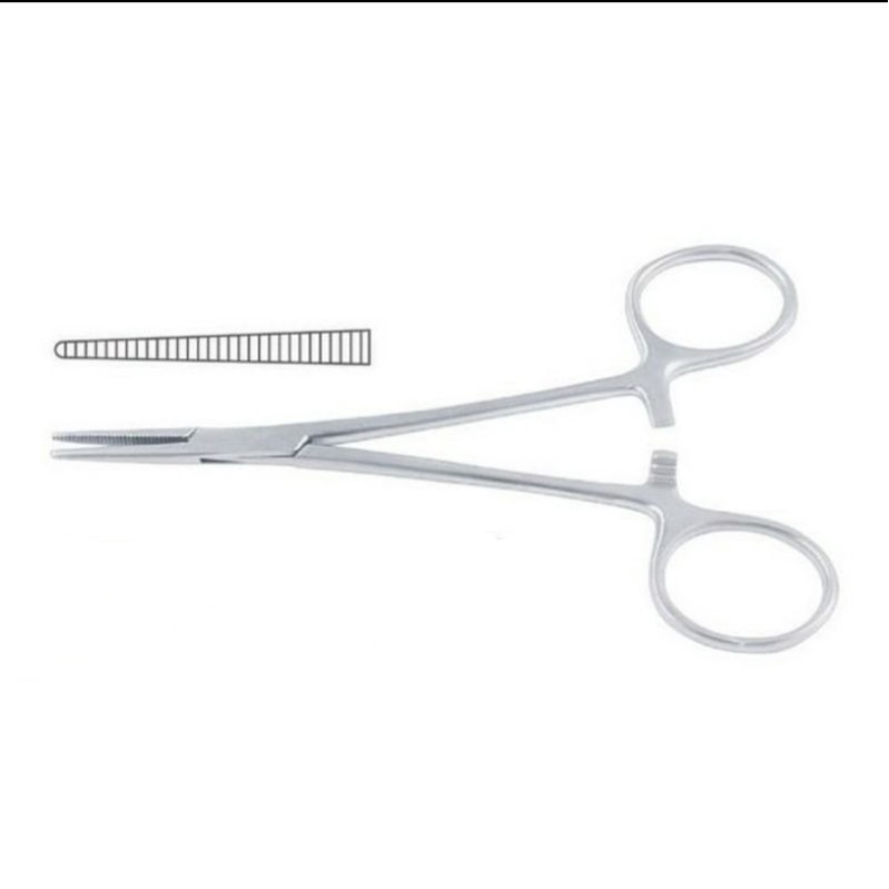 Halstead Mosquito Forcep Straight 12.5 cm Klem Mosquito Lurus Klem Arteri