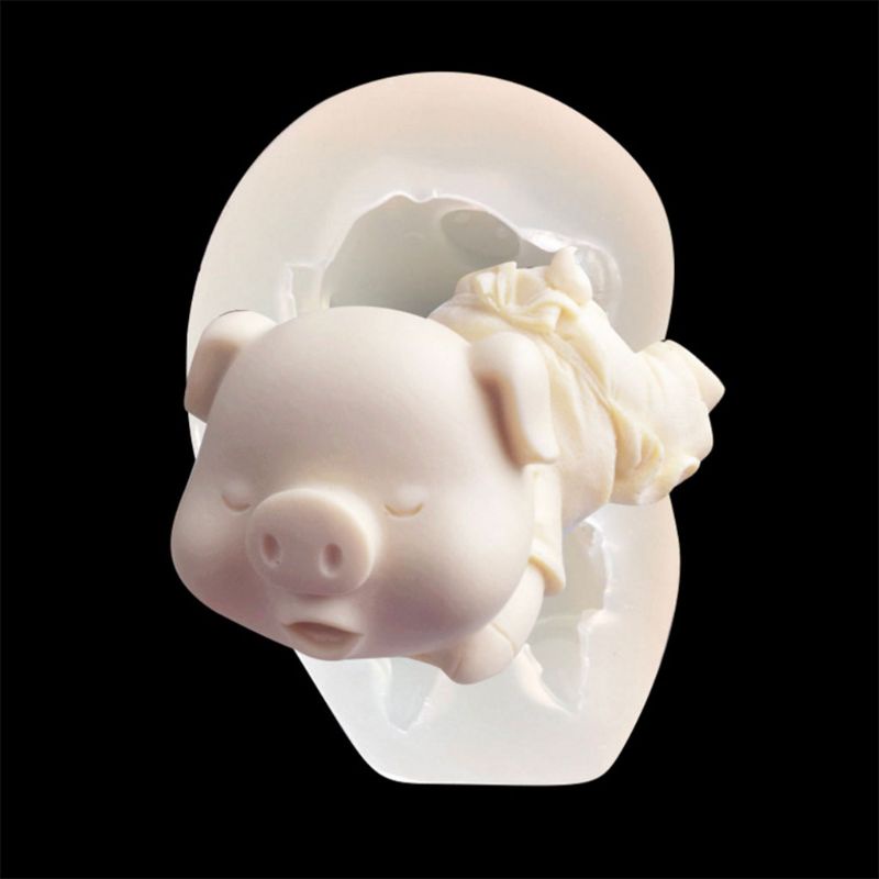 SIY  Silicone Mold Pig Funny DIY Cake Decoration Jewelry Bakery Making Tools Crafts