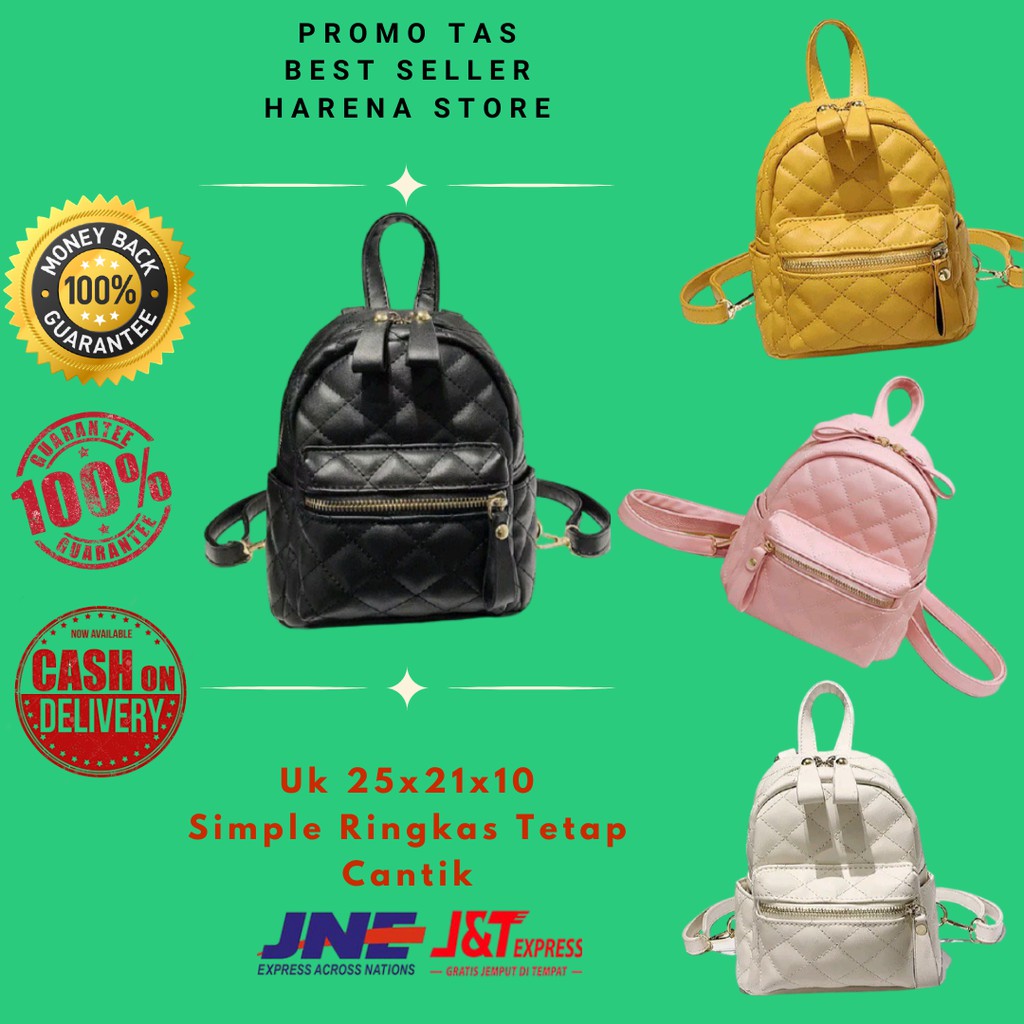 Tas Ransel Punggung Backpack Wanita Cewek Cewe Stylish Backpack Mini Kecil Korea Impor Import