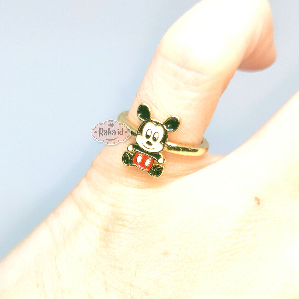 Cincin Anak Mickey Mouse Baby Perhiasan Cantik Anak Lapis Emas 18k 700