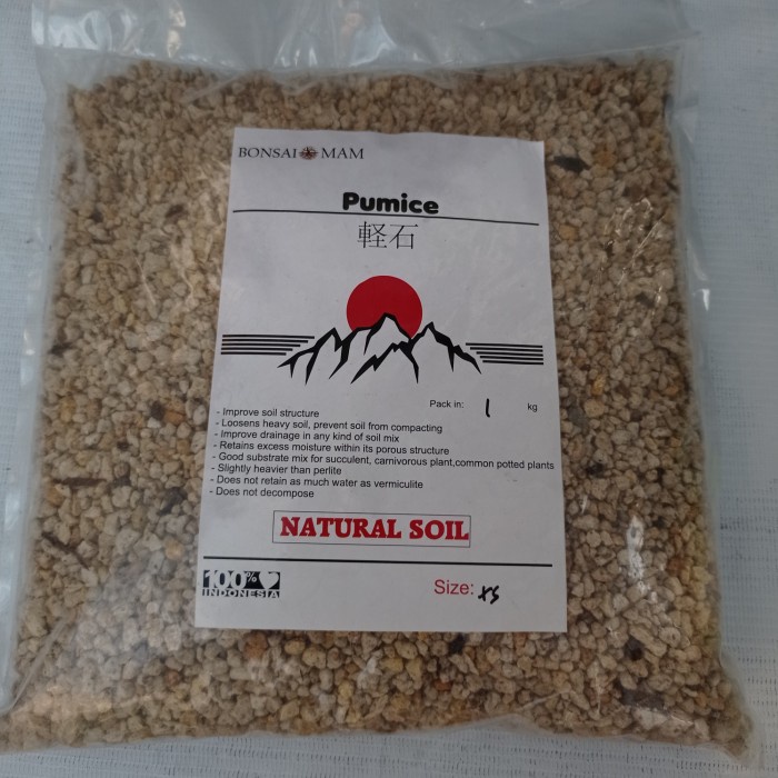 pumice media tanam 1 kg - XS KAKTUS SUKULEN TANAMAN HIAS