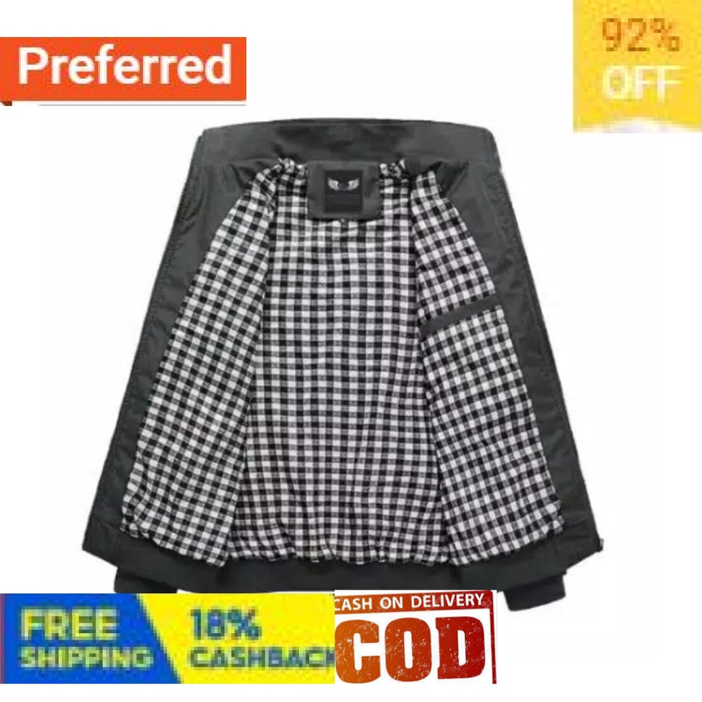 Hitam Putih Merah Biru Kuning Hijau Ukraina Rusia /  JAKET PRIA WATERPROOF JAKET HARRINGTON SMITH PR