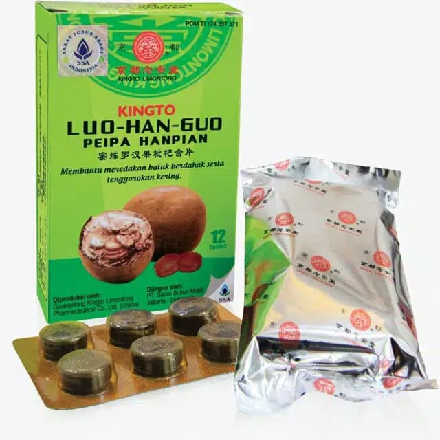 

Permen KINGTO LUO HAN GUO PEI PA HAN PIAN - Permen pelega tenggorokan