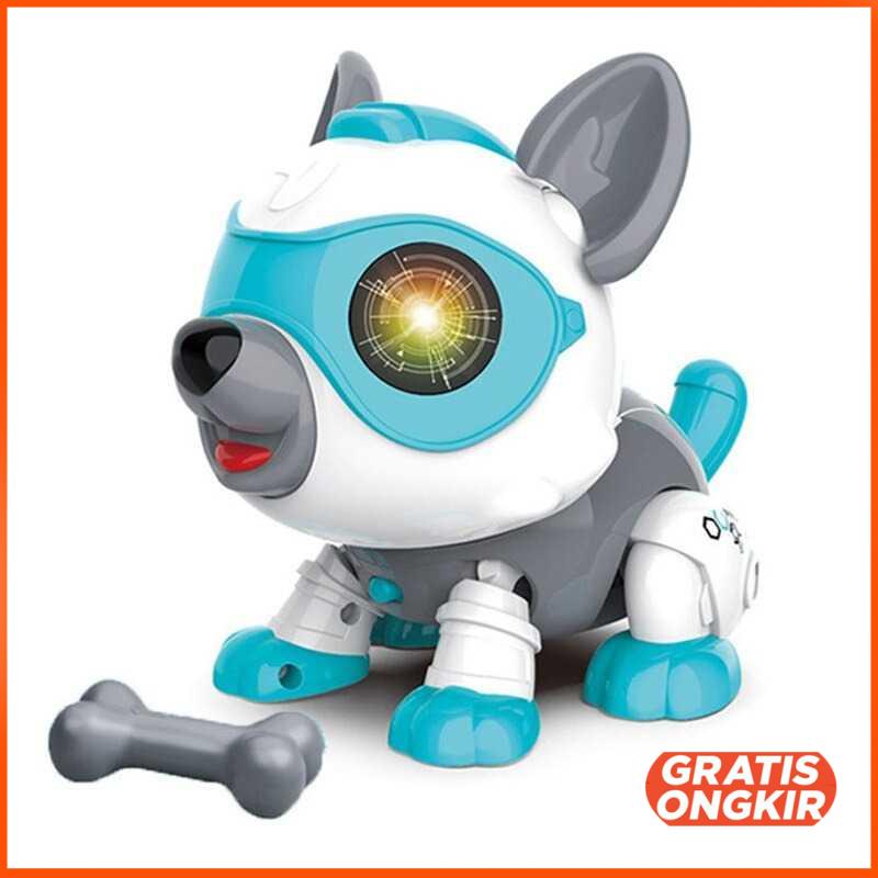 Mainan Robot Dog Kontrol Perintah Suara Anak Voice Control - ZXKM9