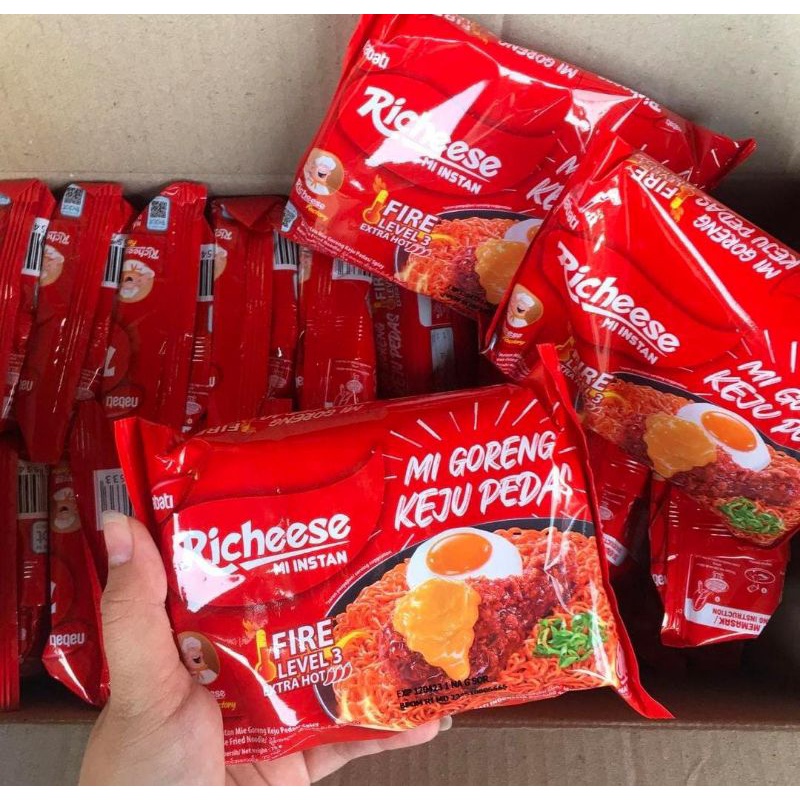 READY STOK MIE RICHEESE MIE VIRAL INSTAN MIE RICHEESE GORENG KEJU LEVEL 0,3,5, RAMEN KEJU LV 0,3,5 MIE INSTAN KEJU PEDAS LEVEL 3 MIE RAMEN LEVEL 3 RICHEESE MIE KEJU PEDAS HOT LEVEL 3 MIE GORENG KEJU PEDAS EXTRA HOT LEVEL 3