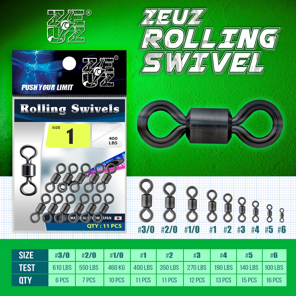 SWIVEL ZEUZ / ROLLING SWIVEL ZEUZ MATERIAL FROM JAPAN