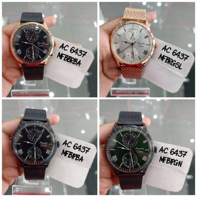 Alexandre Christie Pria AC6437 Stainless Steel Original