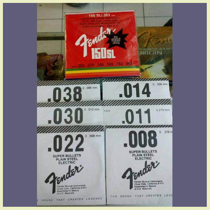 SENAR GITAR FENDER 08 ELEKTRIK LOKAL FULLSET