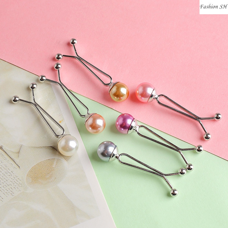 6pcs bros Pin Mutiara Warna Campur Untuk Hijab M20004-6