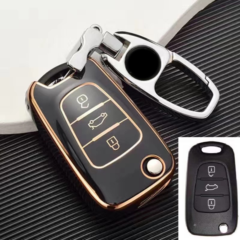 Casing Kunci Mobil Bahan Tpu Untuk Hyundai Tucson Sonata Fe Creta ix25 ix35 ix45 i10 i20 i30 i40 Verna Solaris Mistra Elantracent