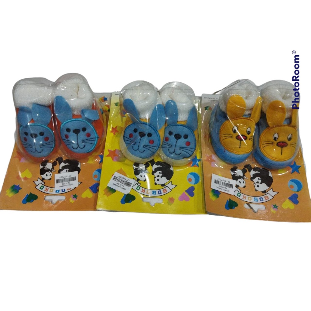 Boboko Prewalker Newborn Sepatu Bayi Empuk ANIMAL 0-3 Bulan