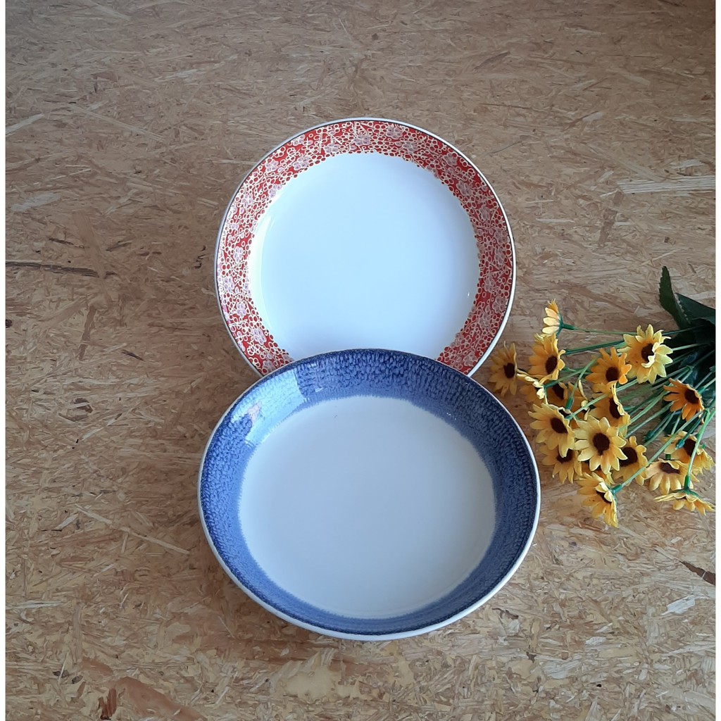 Mangkok Pasta Keramik Motif Batik / Mangkok Pasta Keramik Motif / Mangkok Pasta Keramik