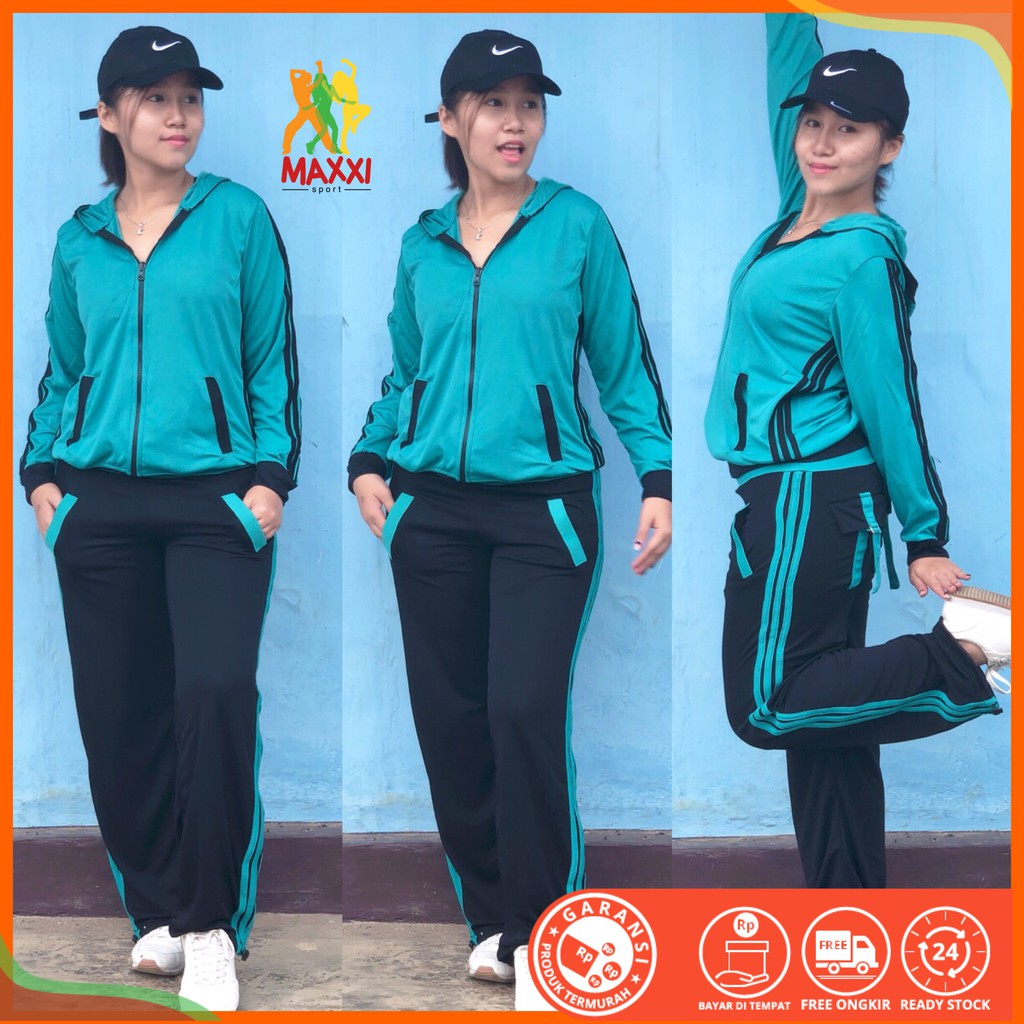 READY Baju  Senam  Aerobic Zumba  Olahraga Panjang Hijab  