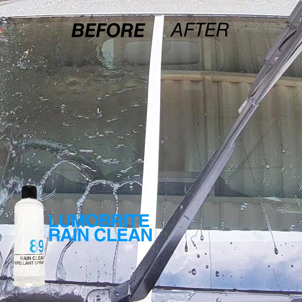 LUMOBRITE 89 Rain Clean 5 Liter Galon Glass Coating Efek Daun Talas Kaca Spion Mobil MURAH