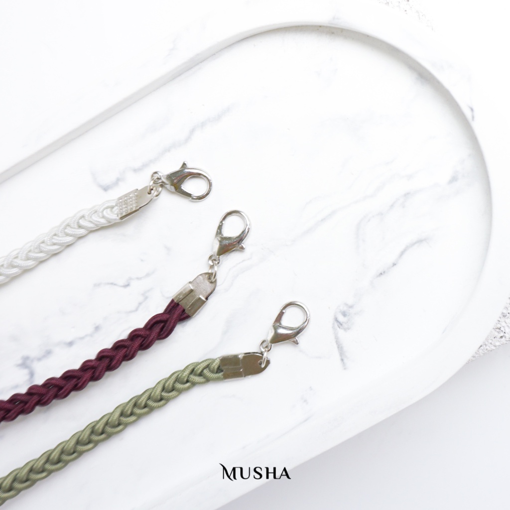 Musha Braid Elastic Connector | Konektor Masker Hijab Elastis