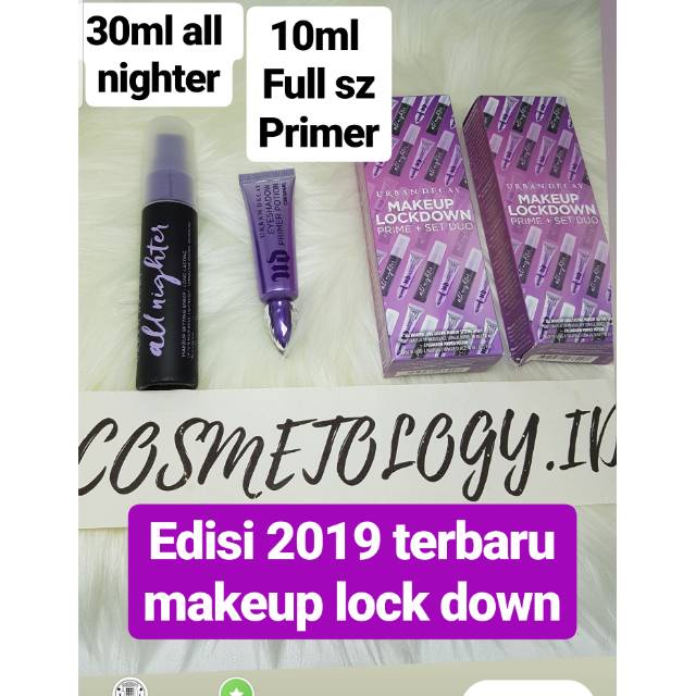 UDPP Urban decay primer potion dan urban decay all nighter makeup lock down 2019