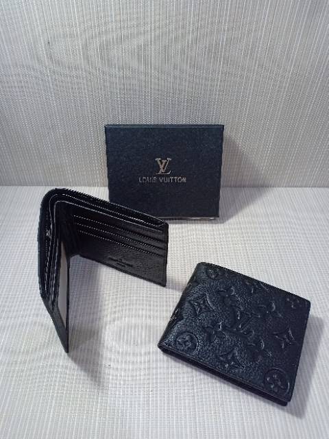 Dompet pria L'V mono/damier kulit asli