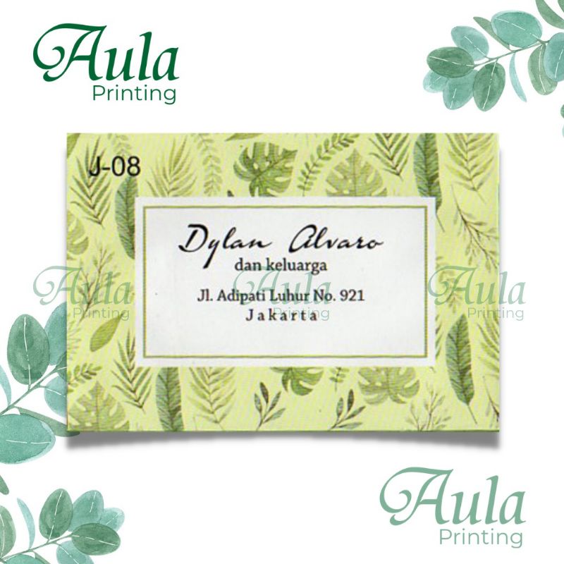 

Amplop Juwara Sumbangan Motif Cetak Nama J-08