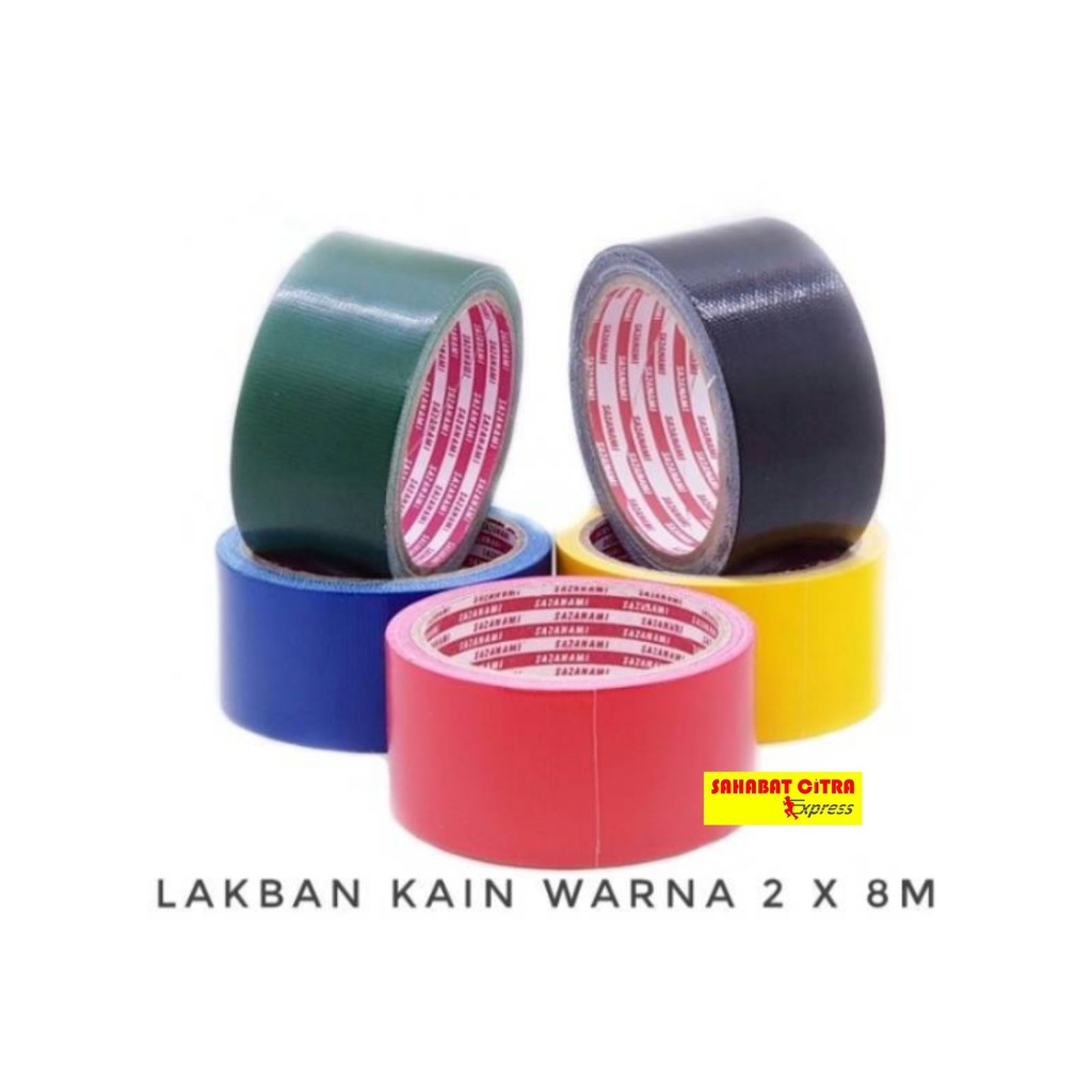 

LAKBAN WARNA 2 INCHX8MM 48MM CLOTH TAPE SAZANAMI 胶带