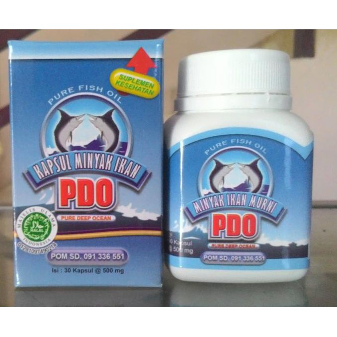 [[BISA COD]] Kapsul Minyak Ikan Murni PDO - Pure Fish Oil Original Omega 3 TERUJI Kode 460
