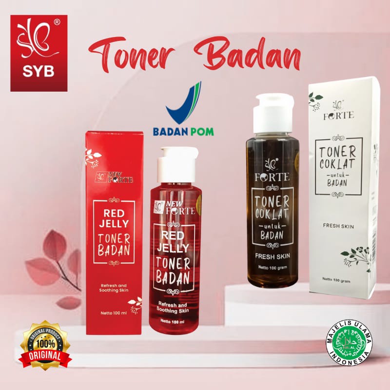 (READY SIAP KIRIM) SYB Toner Badan AHA | Red Jelly | Toner Coklat 100ml