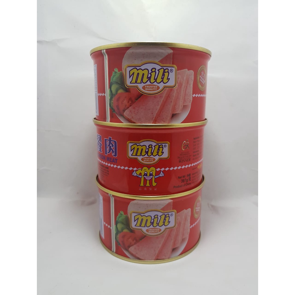 

MILI LUNCHEON PORK CANNED MEAT 397 GRAM - NON HALAL SINGAPORE