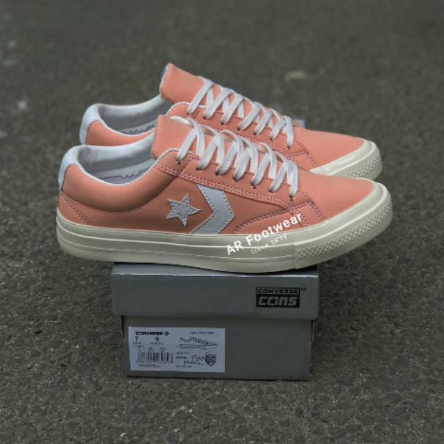 SEPATU CONS CONVERSE ONE STAR PLAYER PEACH  ROSY IMPORT ( MADEIN VIETNAM) HIGH QUALITY FREE PAPERBAG