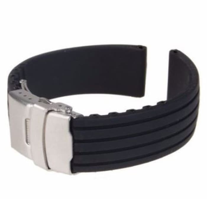 Strap Tali Jam Tangan Karet Butterfly 2 18mm / 20mm / 22mm