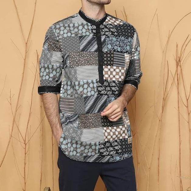 kurta batik lengan 3/4( Reguler) Assyauqie