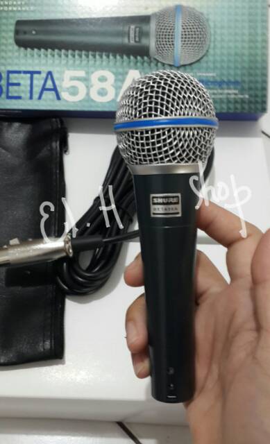 Mic shure BETA 58A non switch /mic kabel shure BETA58 no on-off/MIC karaoke/mic ktv