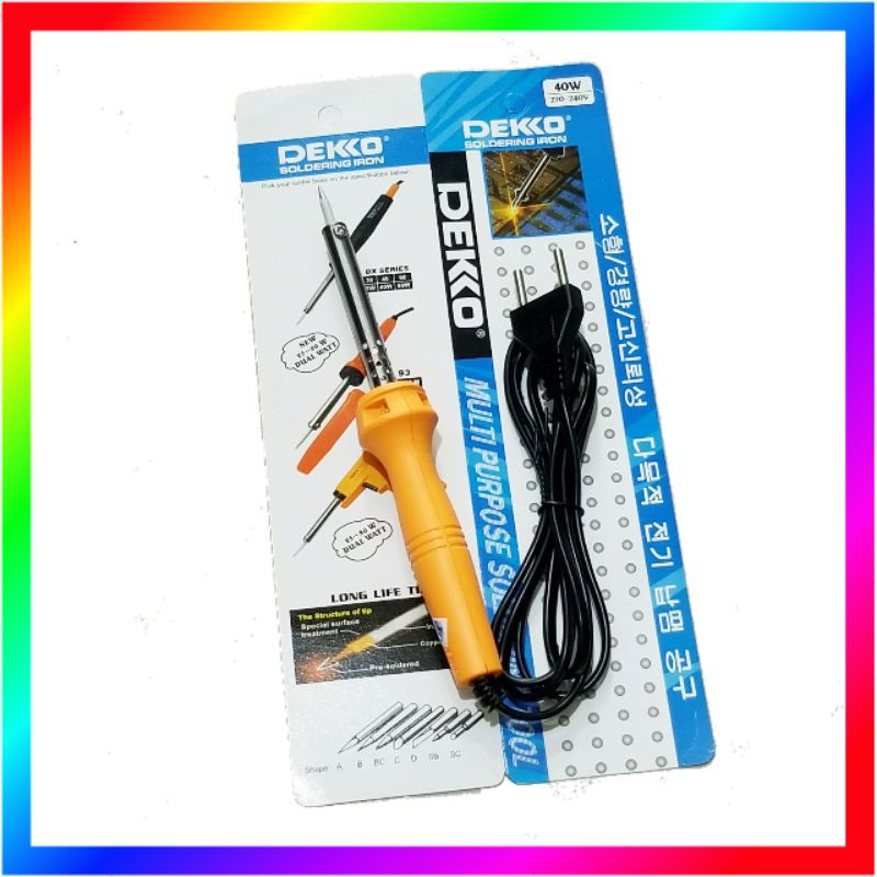 SOLDER DEKKO 40W SOLDERING IRON KOREA