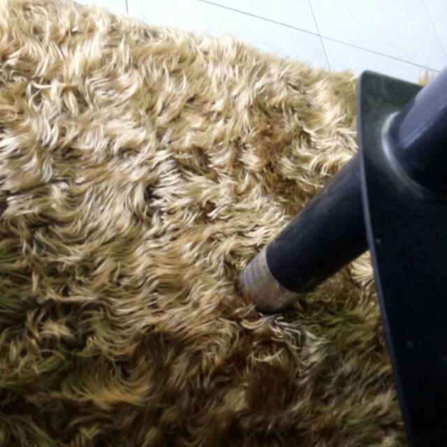 Karpet Bulu Korea Coklat Gold 100x150cm