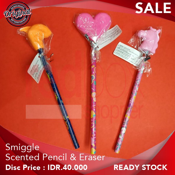 

ORIGINAL smiggle Scented Pencil & Eraser