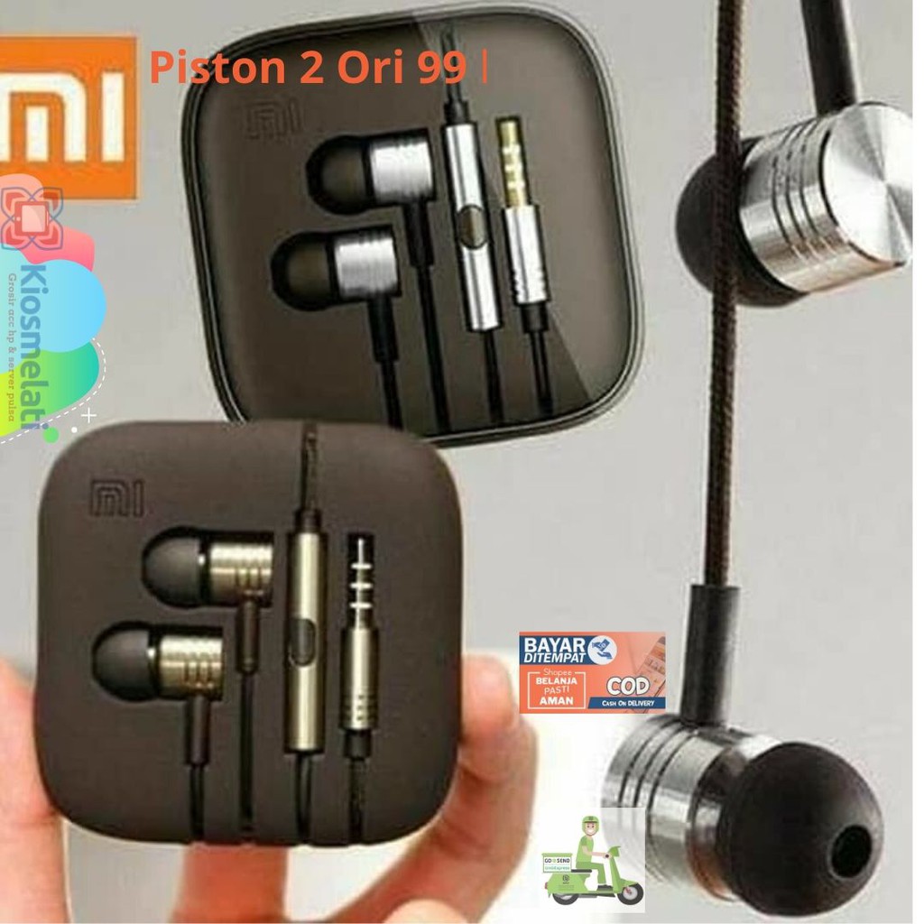 Headset Murah Xiaomi Piston 2 Ori 99 /Earphone Bass Handsfree Xiomi Redmi Mi Piston Headset Bass